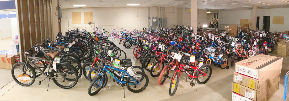 Toys for Tots bikes First Team Auto Mall